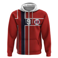 Custom Norway Football Zip Hoodie Retro Style