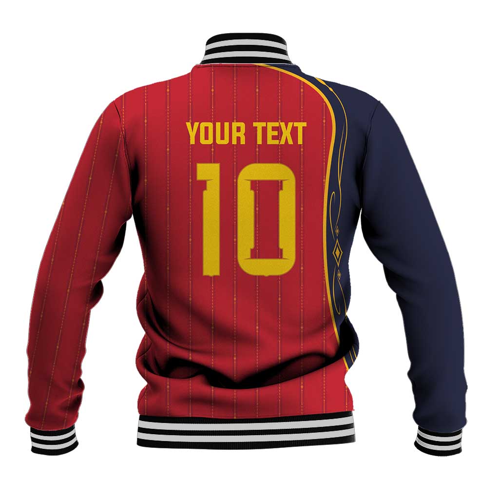 Custom Spain Football Baseball Jacket Sporty Style-Royal Vibe