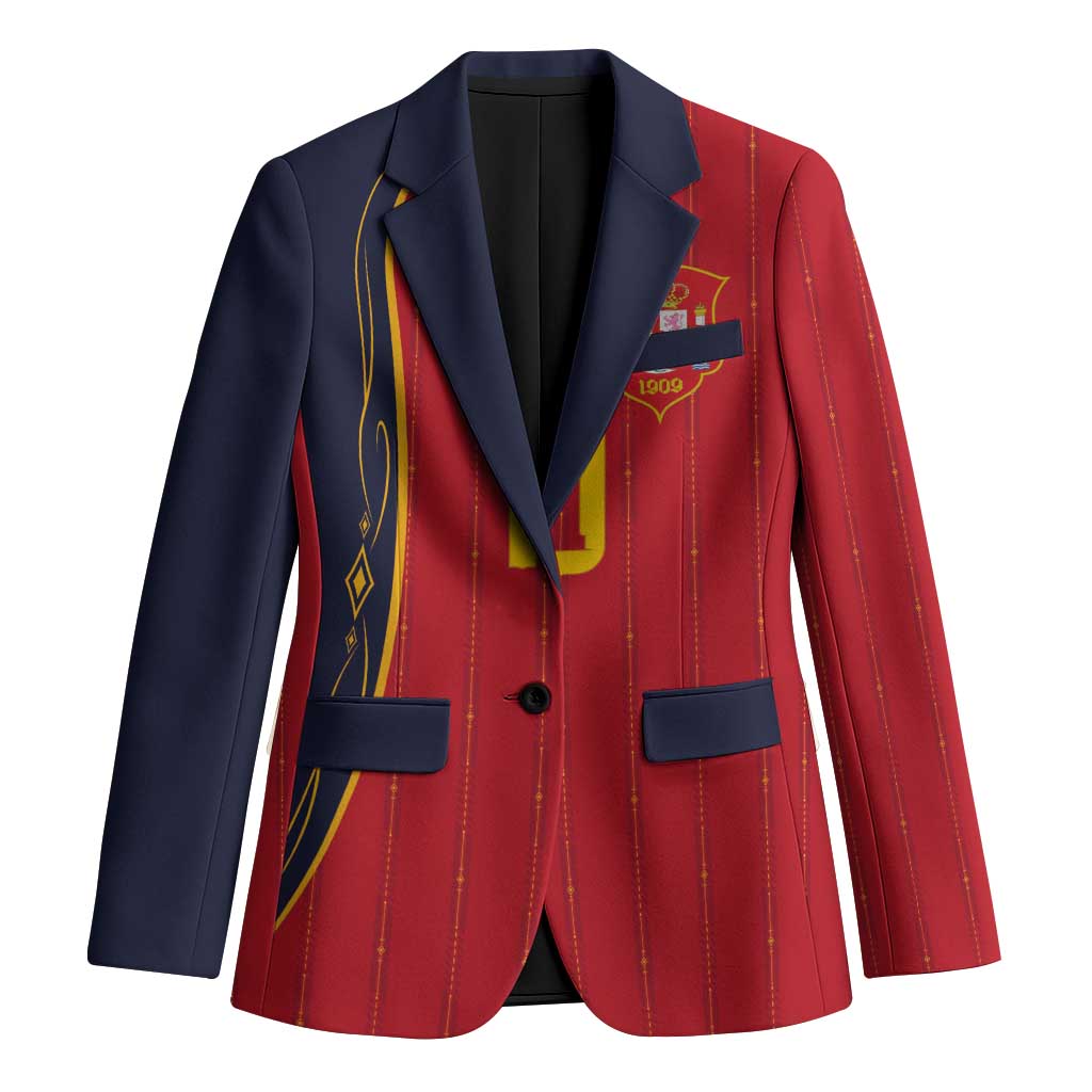 Custom Spain Football Blazer Sporty Style-Royal Vibe