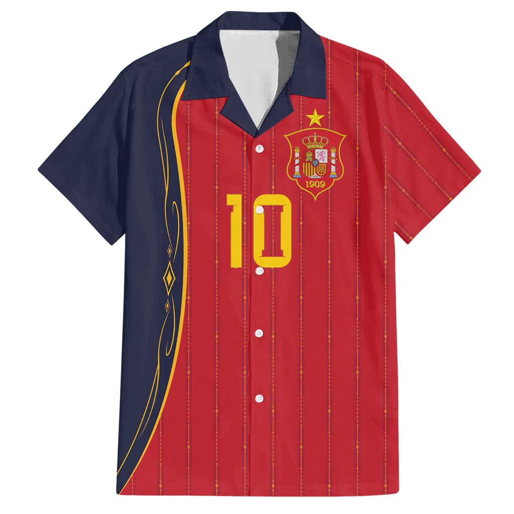 Custom Spain Football Hawaiian Shirt Sporty Style-Royal Vibe