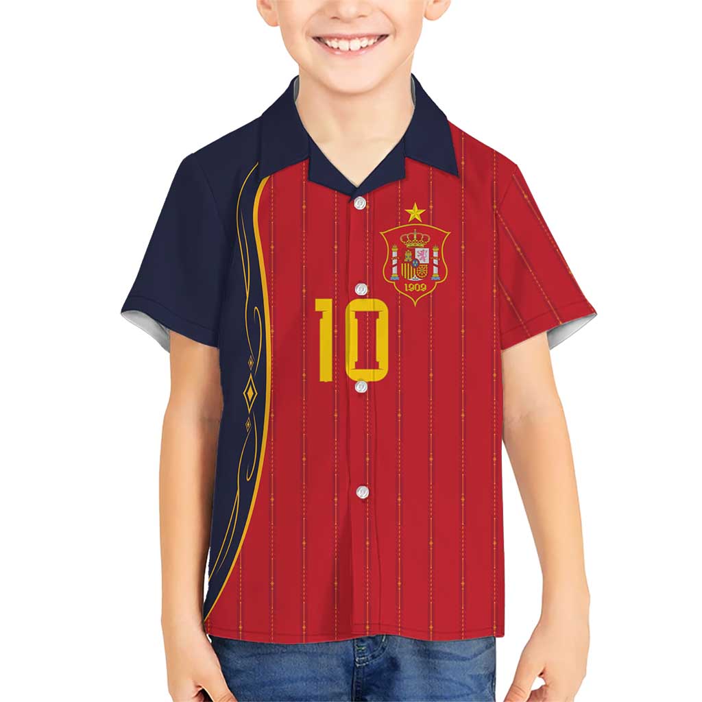 Custom Spain Football Hawaiian Shirt Sporty Style-Royal Vibe