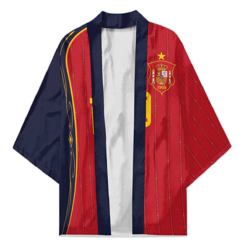Custom Spain Football Kimono Sporty Style-Royal Vibe
