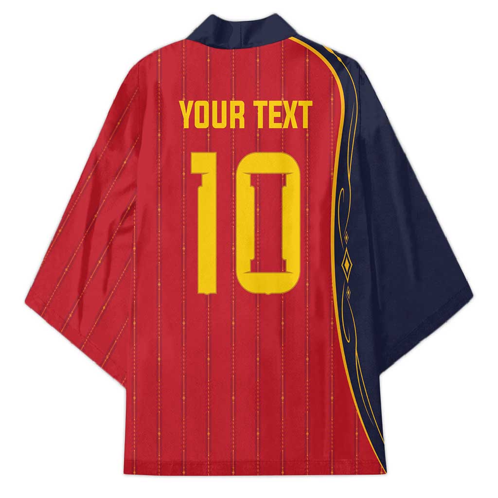 Custom Spain Football Kimono Sporty Style-Royal Vibe