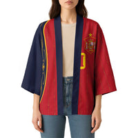 Custom Spain Football Kimono Sporty Style-Royal Vibe