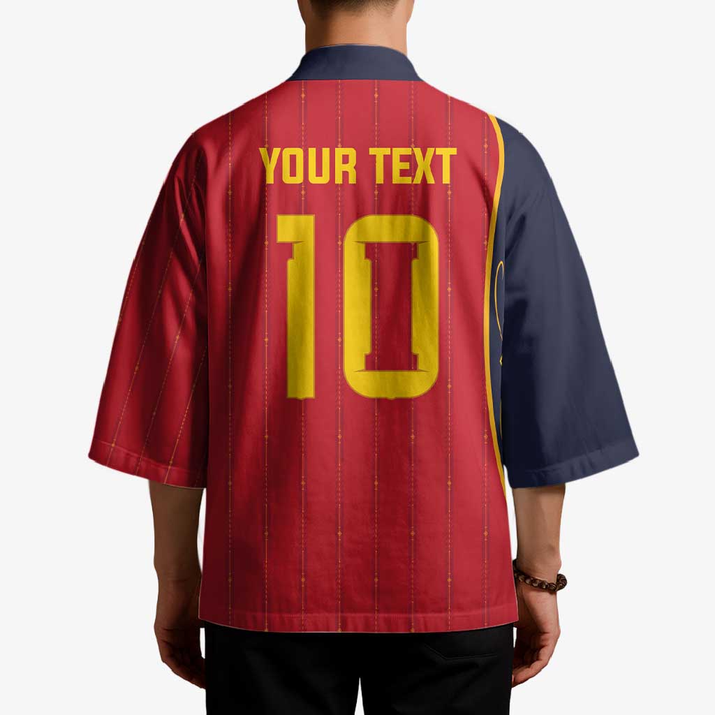 Custom Spain Football Kimono Sporty Style-Royal Vibe