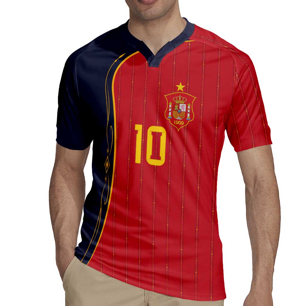 Custom Spain Football Rugby Jersey Sporty Style-Royal Vibe