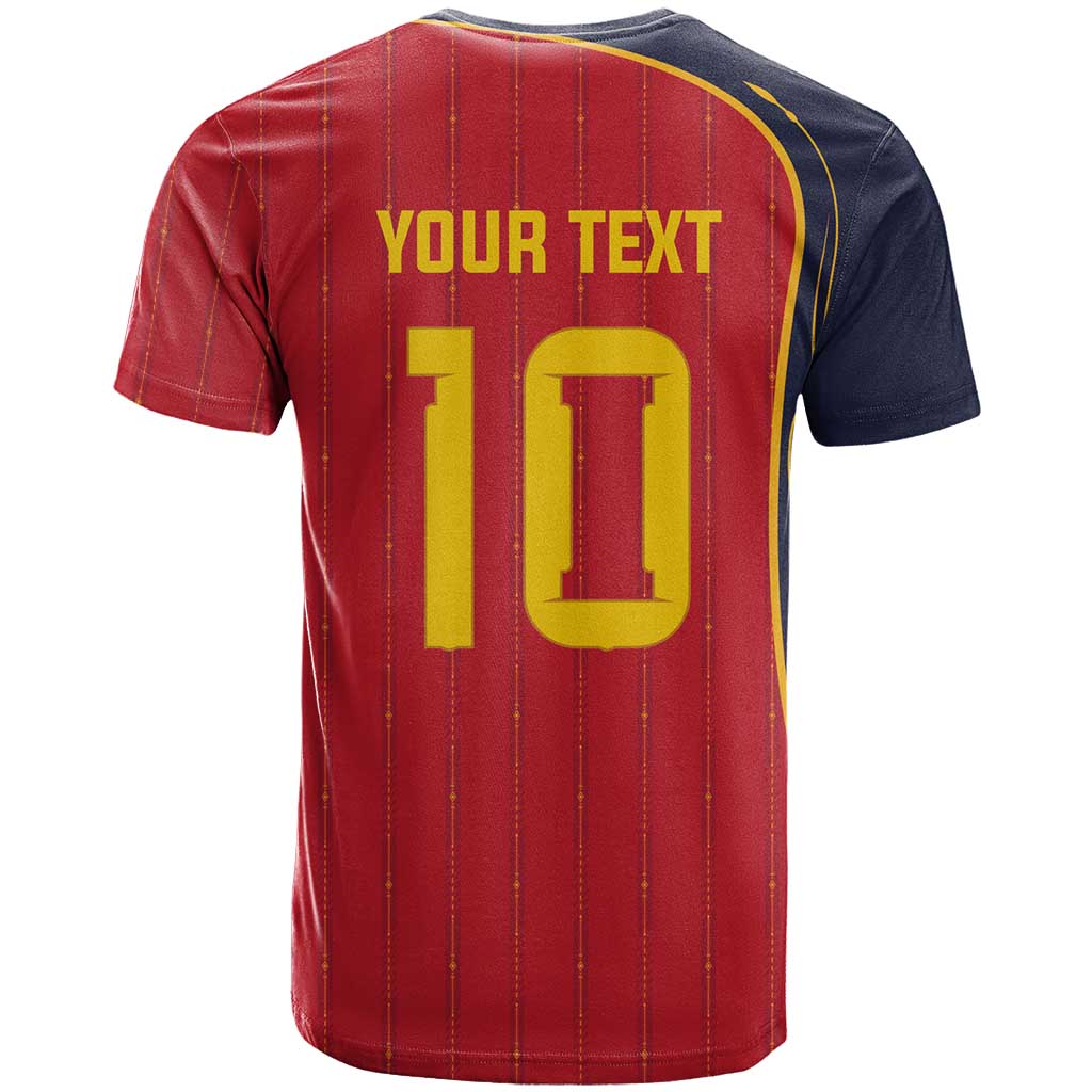 Custom Spain Football T Shirt Sporty Style-Royal Vibe