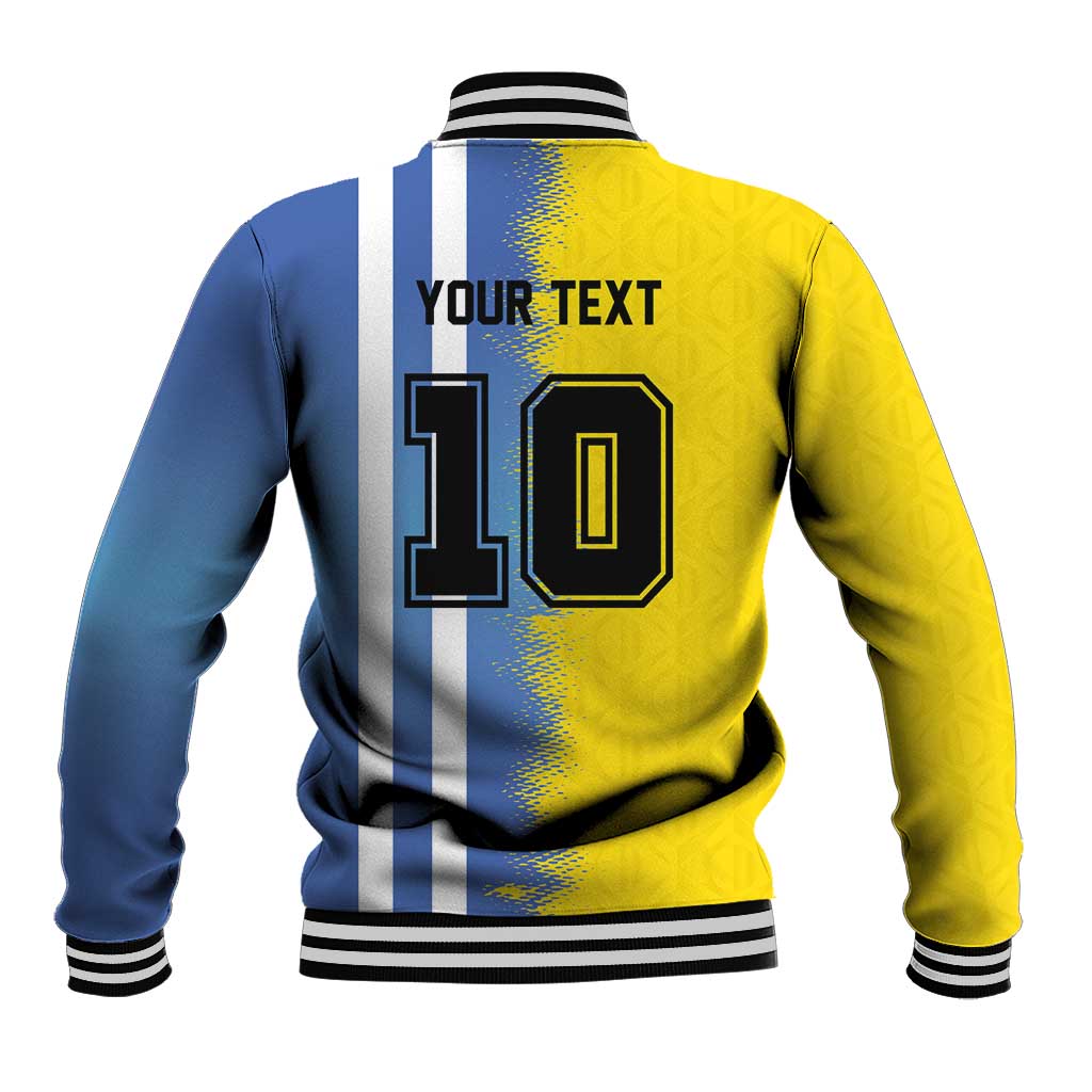 Custom Argentina and Brazil Football Mashup Baseball Jacket La Albiceleste and Selecao