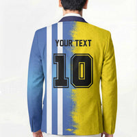 Custom Argentina and Brazil Football Mashup Blazer La Albiceleste and Selecao