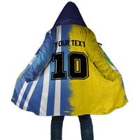 Custom Argentina and Brazil Football Mashup Cloak La Albiceleste and Selecao