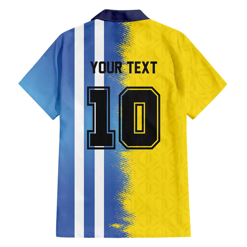 Custom Argentina and Brazil Football Mashup Hawaiian Shirt La Albiceleste and Selecao