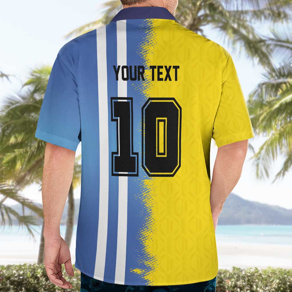 Custom Argentina and Brazil Football Mashup Hawaiian Shirt La Albiceleste and Selecao