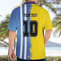 Custom Argentina and Brazil Football Mashup Hawaiian Shirt La Albiceleste and Selecao