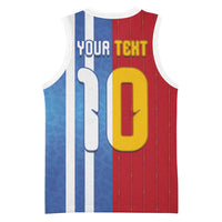 Custom Argentina and Spain Football Mashup Basketball Jersey Final 2026