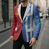Custom Argentina and Spain Football Mashup Blazer Final 2026