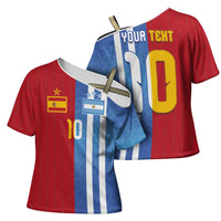 Custom Argentina and Spain Football Mashup Cross Shoulder Shirt Final 2026