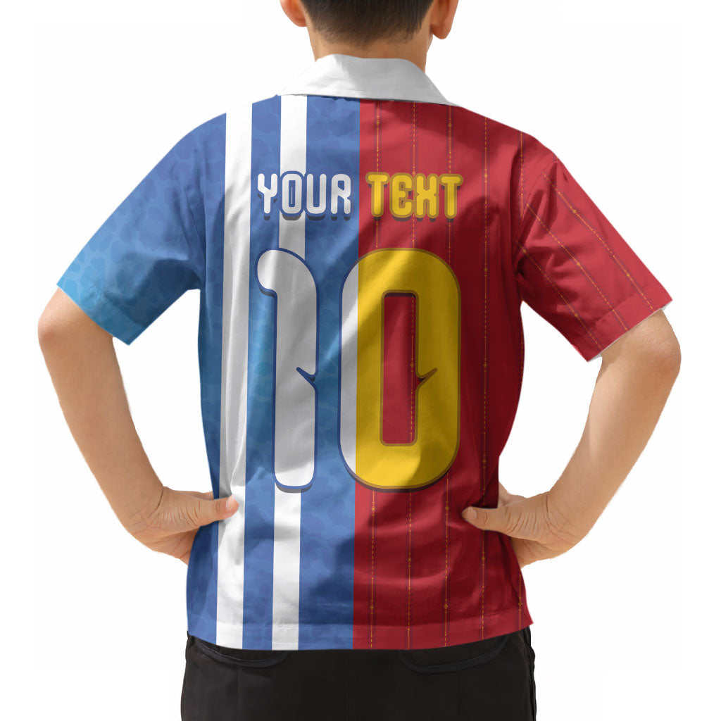 Custom Argentina and Spain Football Mashup Kid Hawaiian Shirt Final 2026 LT03