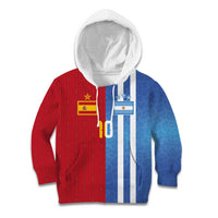 Custom Argentina and Spain Football Mashup Kid Hoodie Final 2026