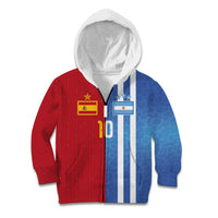 Custom Argentina and Spain Football Mashup Kid Hoodie Final 2026