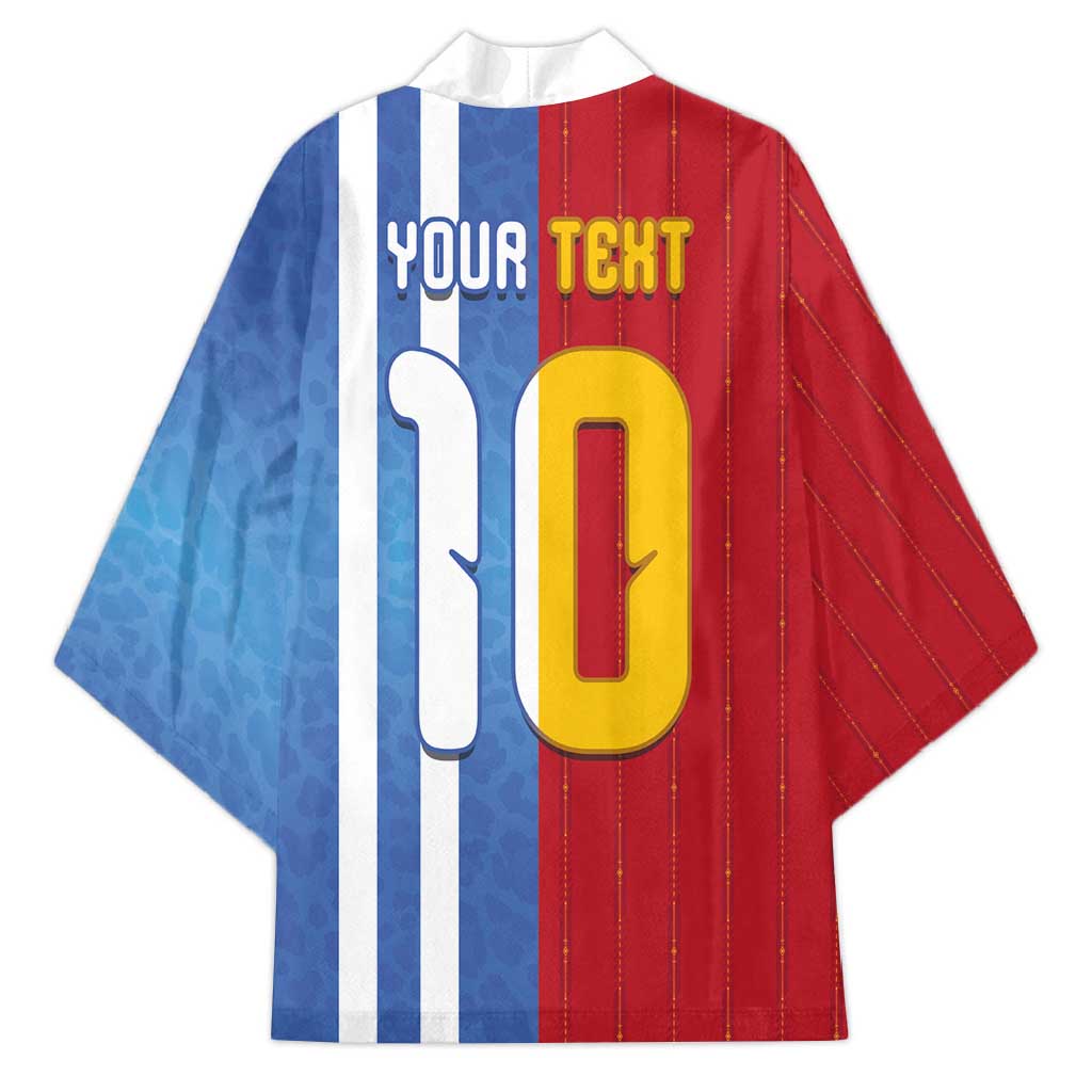 Custom Argentina and Spain Football Mashup Kimono Final 2026