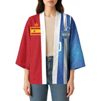 Custom Argentina and Spain Football Mashup Kimono Final 2026