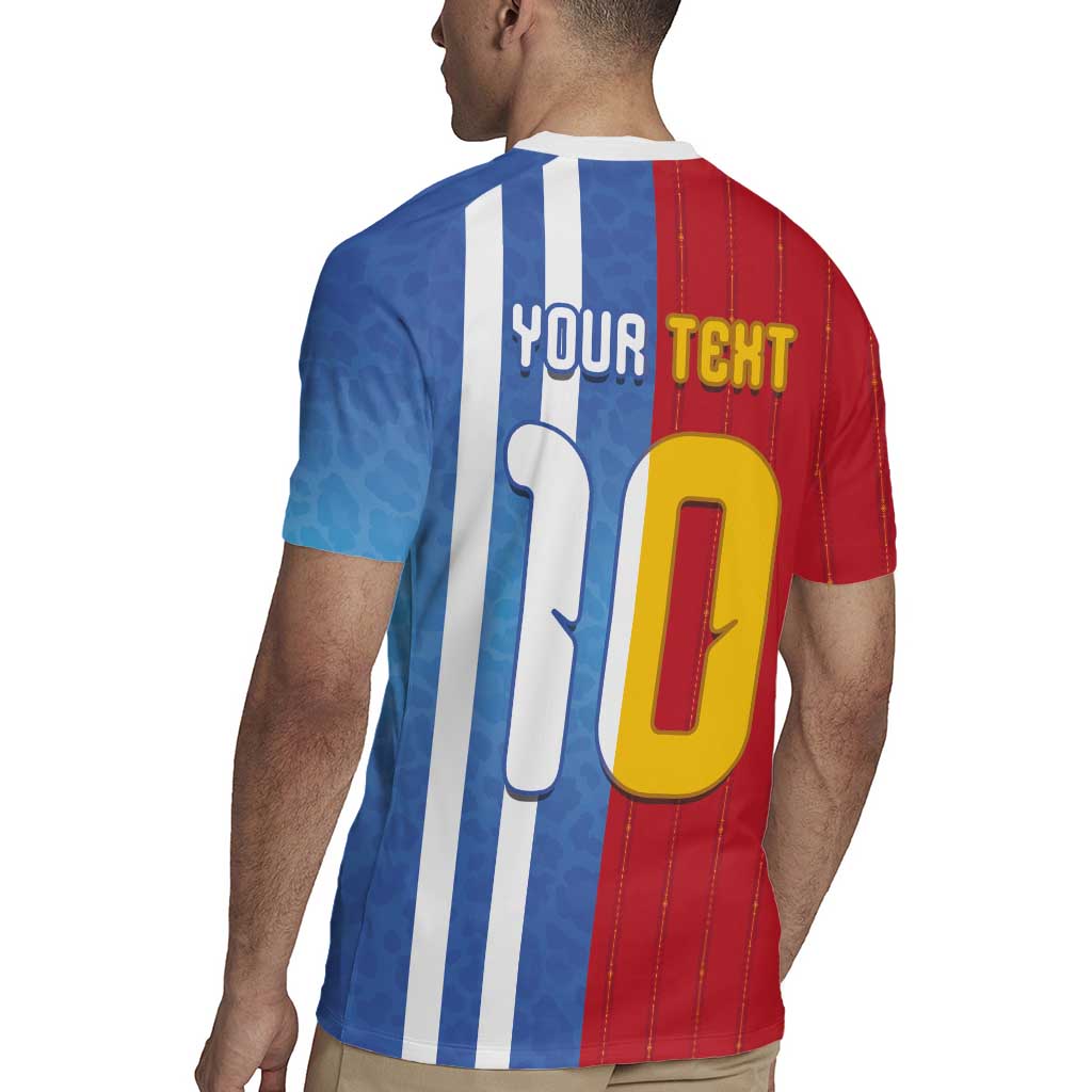 Custom Argentina and Spain Football Mashup Rugby Jersey Final 2026