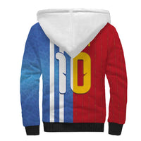 Custom Argentina and Spain Football Mashup Sherpa Hoodie Final 2026