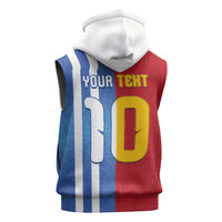 Custom Argentina and Spain Football Mashup Sleeveless Hoodie Final 2026