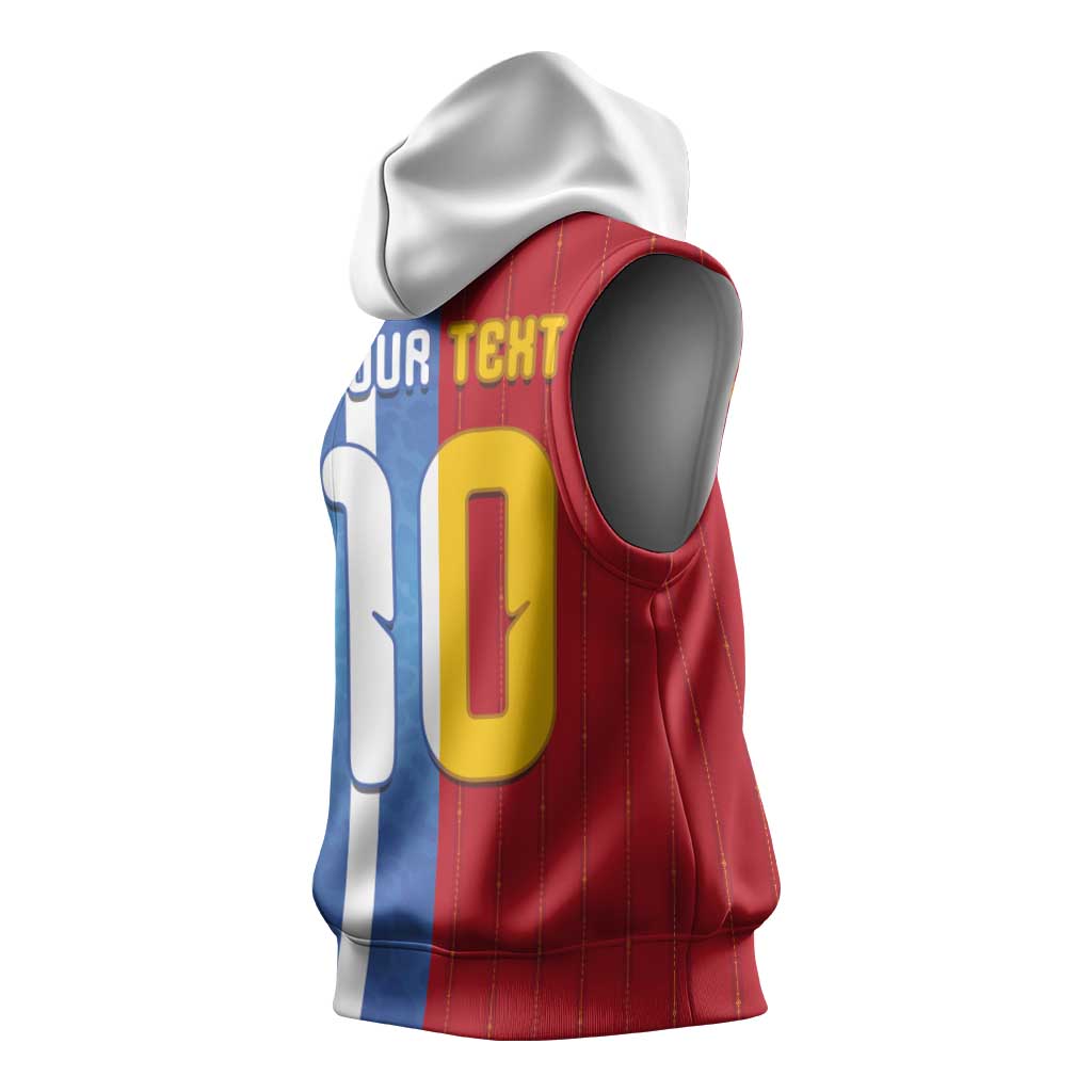 Custom Argentina and Spain Football Mashup Sleeveless Hoodie Final 2026