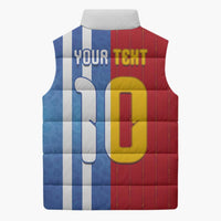 Custom Argentina and Spain Football Mashup Sleeveless Puffer Jacket Final 2026