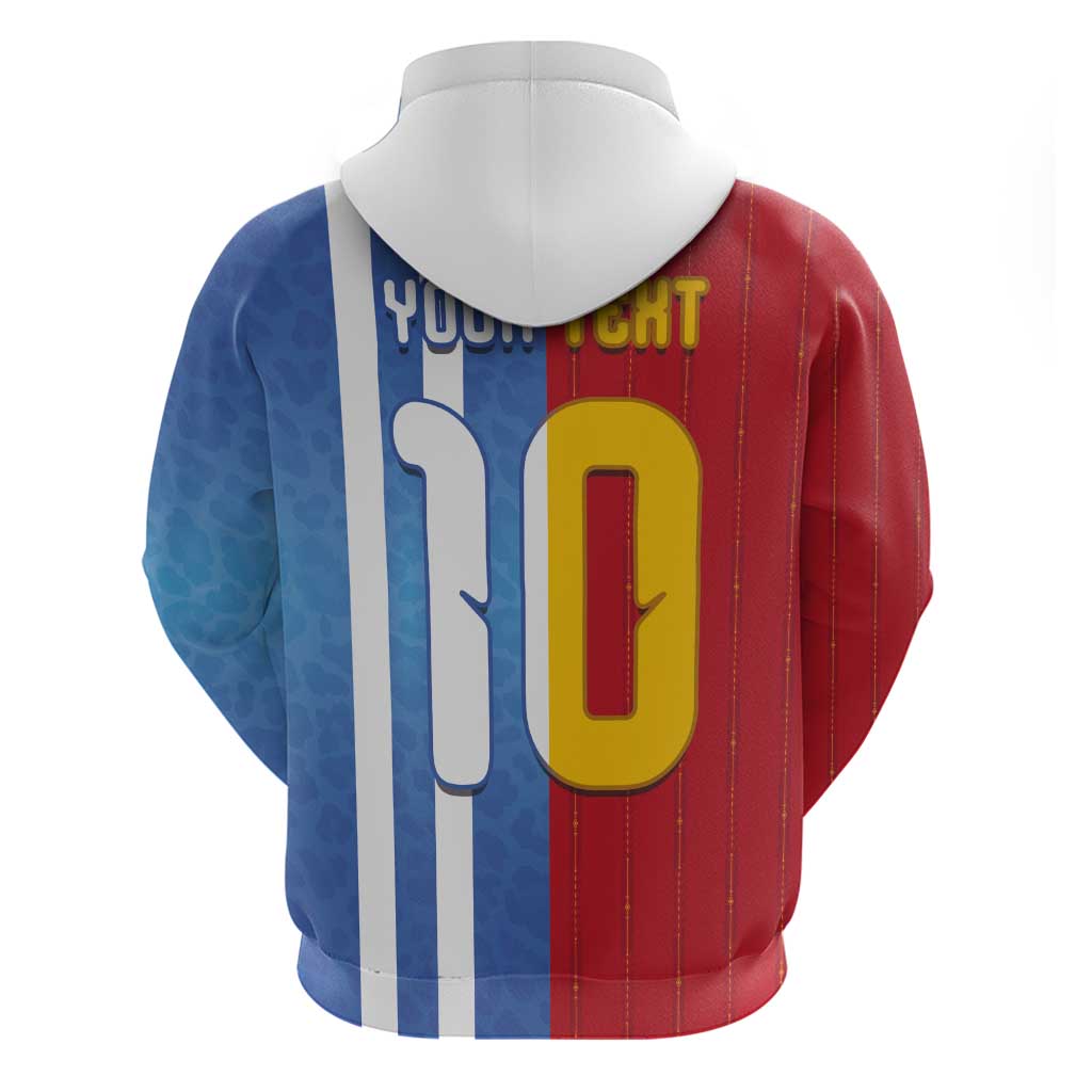 Custom Argentina and Spain Football Mashup Zip Hoodie Final 2026