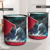 Greenland Laundry Basket Polar Bear Warrior Fight for Kalaallit Nunaat