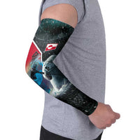 Personalized Greenland Arm Sleeves Polar Bear Warrior Fight for Kalaallit Nunaat