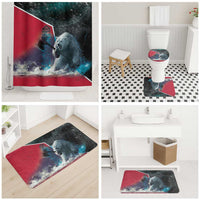 Greenland Bathroom Set Polar Bear Warrior Fight for Kalaallit Nunaat