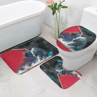 Greenland Bathroom Set Polar Bear Warrior Fight for Kalaallit Nunaat