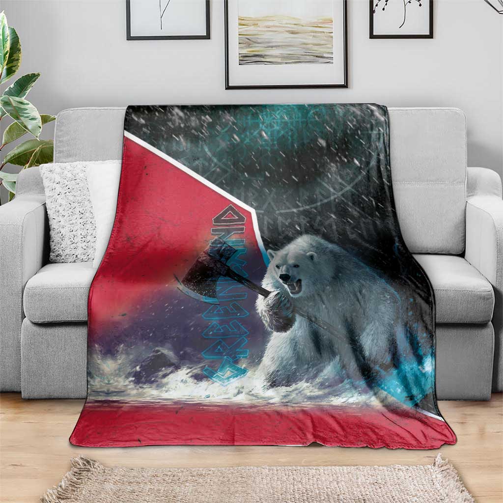 Greenland Blanket Polar Bear Warrior Fight for Kalaallit Nunaat