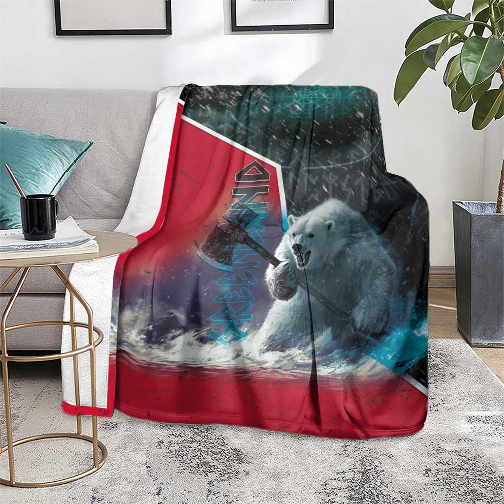 Greenland Blanket Polar Bear Warrior Fight for Kalaallit Nunaat
