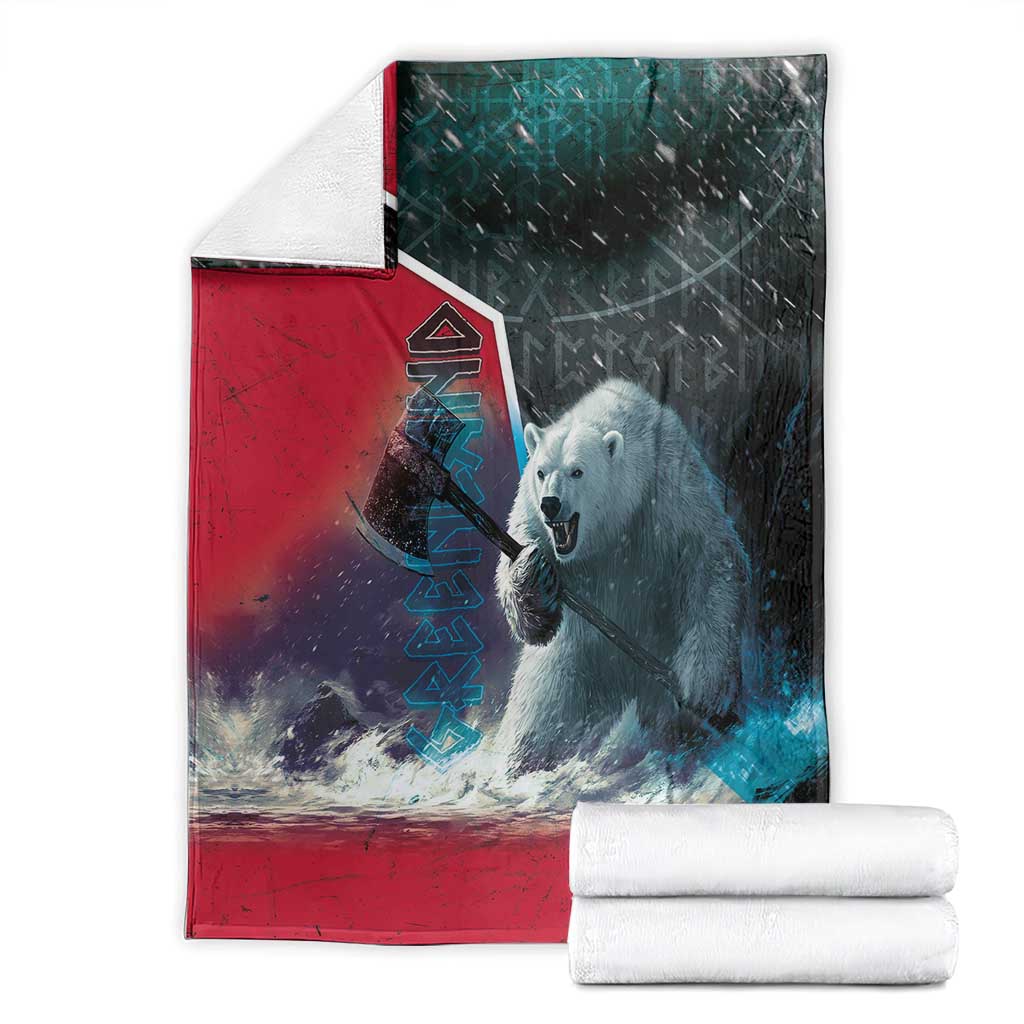 Greenland Blanket Polar Bear Warrior Fight for Kalaallit Nunaat