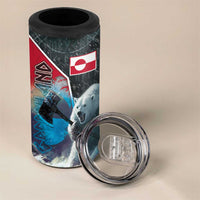 Greenland 4 in 1 Can Cooler Tumbler Polar Bear Warrior Fight for Kalaallit Nunaat