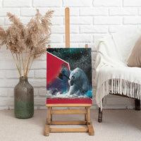 Greenland Canvas Wall Art Polar Bear Warrior Fight for Kalaallit Nunaat