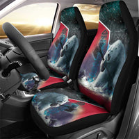 Greenland Car Seat Cover Polar Bear Warrior Fight for Kalaallit Nunaat