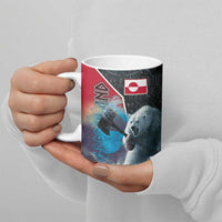 Greenland Ceramic Mug Polar Bear Warrior Fight for Kalaallit Nunaat