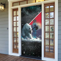 Personalized Greenland Door Cover Polar Bear Warrior Fight for Kalaallit Nunaat