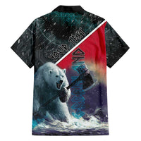 Personalized Greenland Family Matching Long Sleeve Bodycon Dress and Hawaiian Shirt Polar Bear Warrior Fight for Kalaallit Nunaat