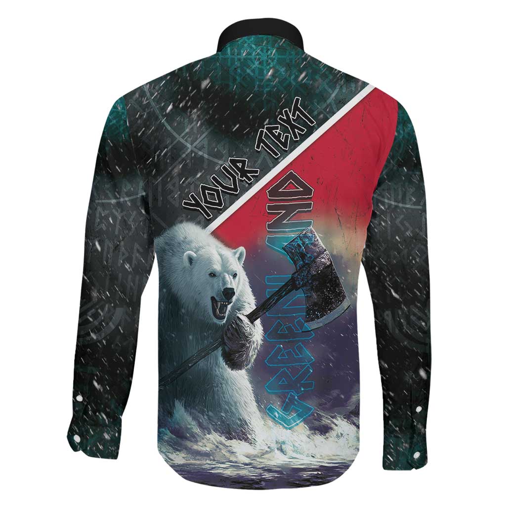 Personalized Greenland Family Matching Long Sleeve Bodycon Dress and Hawaiian Shirt Polar Bear Warrior Fight for Kalaallit Nunaat