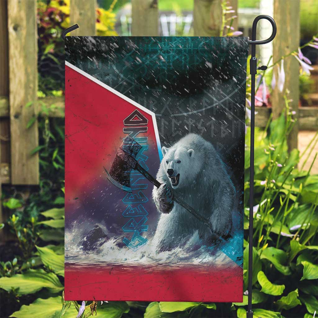 Greenland Garden Flag Polar Bear Warrior Fight for Kalaallit Nunaat