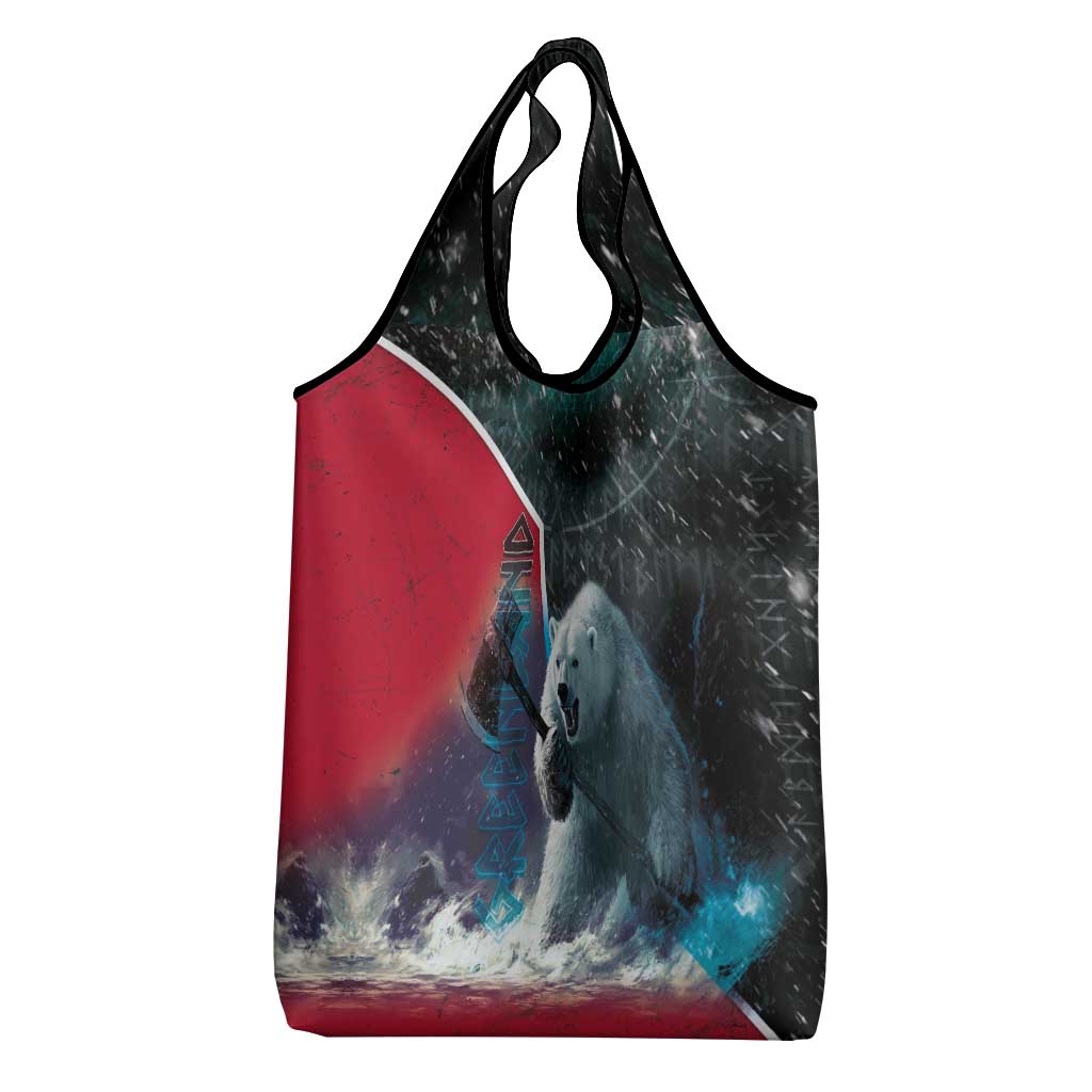 Greenland Grocery Bag Polar Bear Warrior Fight for Kalaallit Nunaat