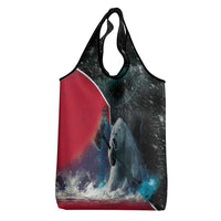 Greenland Grocery Bag Polar Bear Warrior Fight for Kalaallit Nunaat
