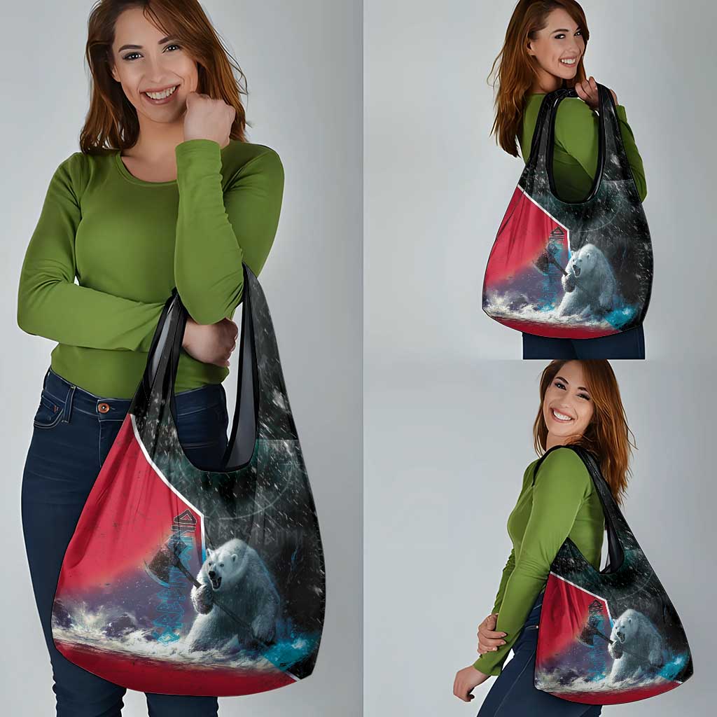 Greenland Grocery Bag Polar Bear Warrior Fight for Kalaallit Nunaat