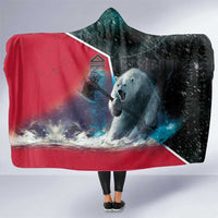 Greenland Hooded Blanket Polar Bear Warrior Fight for Kalaallit Nunaat